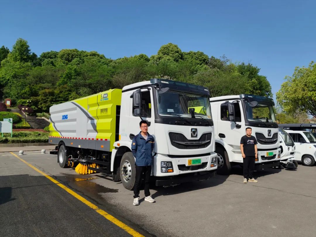“绿”见安徽！星空官网新能源产品亮相铜陵市道路清扫保洁现场会