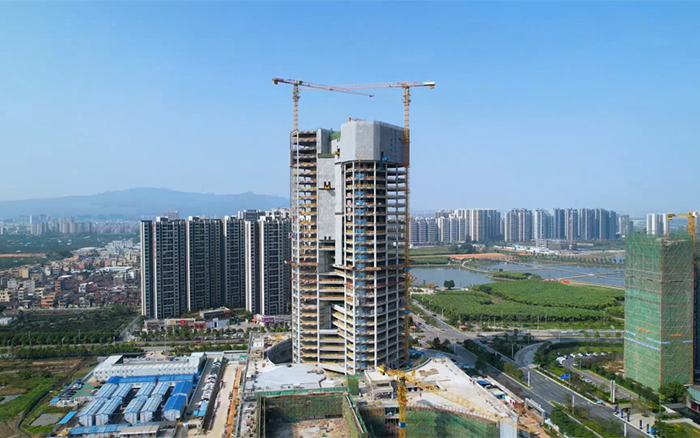 城市“金名片”| 星空官网塔机助建新会第一高楼