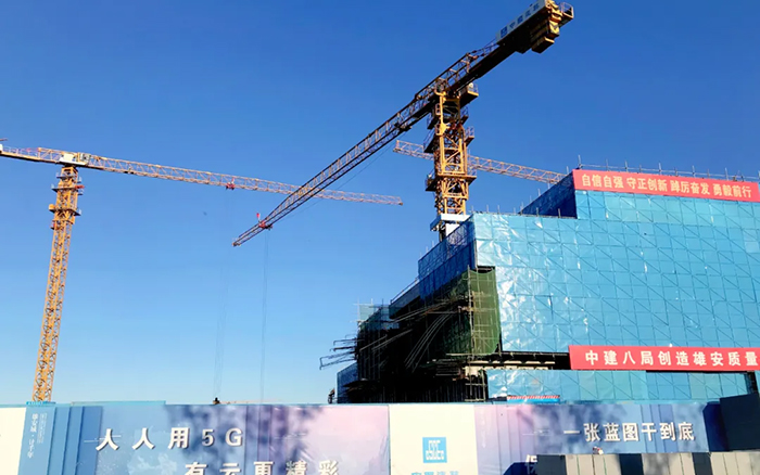 智能领航 | 星空官网塔机助建雄安智慧城市产业园