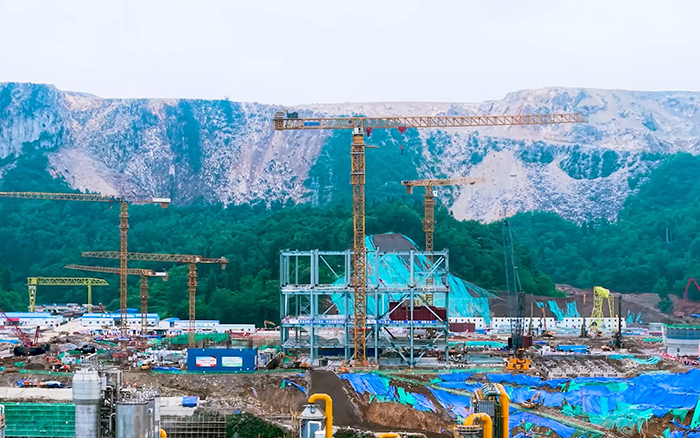 毫米级精度+高效率! 星空官网超大塔智建贵州超级煤仓