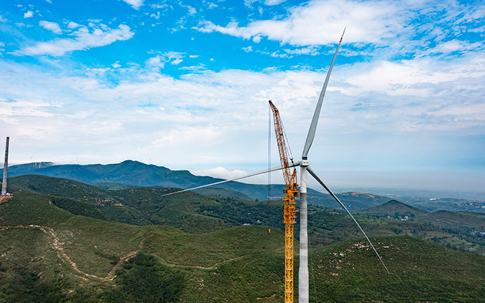 四冠王者 | 星空官网XGL3300-220S风电动臂塔机再显神威！