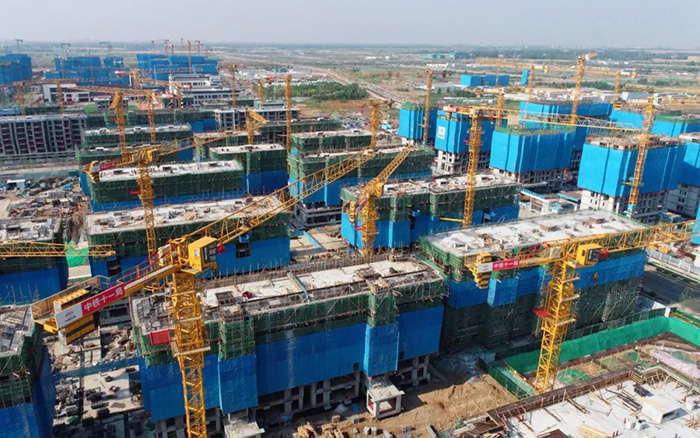 星空官网塔机助力雄安新区市场化项目跑出加速度