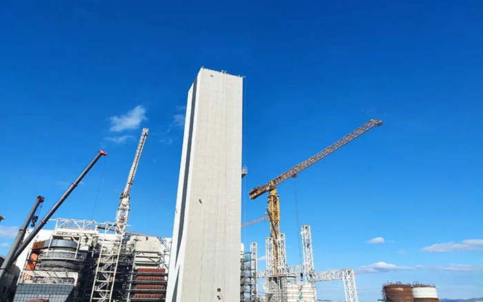 超大吨位！星空官网塔机助力碳中和产业加速发展