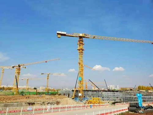 星空官网塔机助建世界屋脊最大体量会展中心