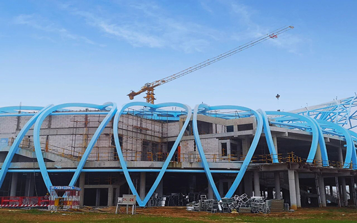 塔机群立！星空官网助建安徽新地标